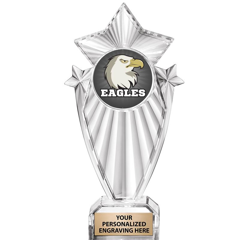 8"CLEAR STARGRAM ICICLE TROPHY