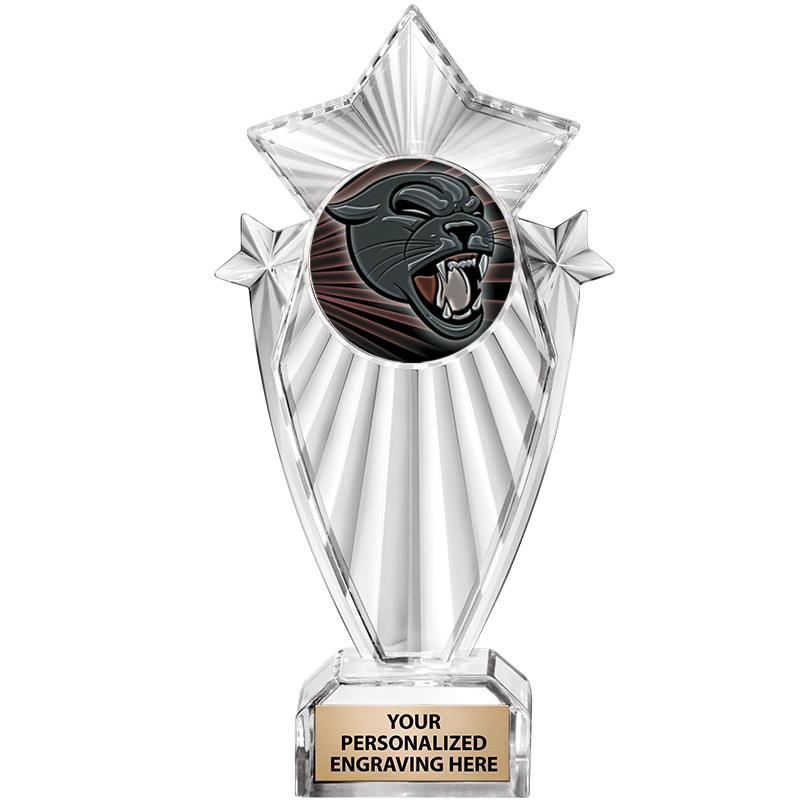 8"CLEAR STARGRAM ICICLE TROPHY