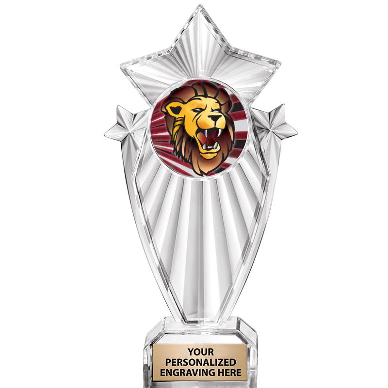 8"CLEAR STARGRAM ICICLE TROPHY