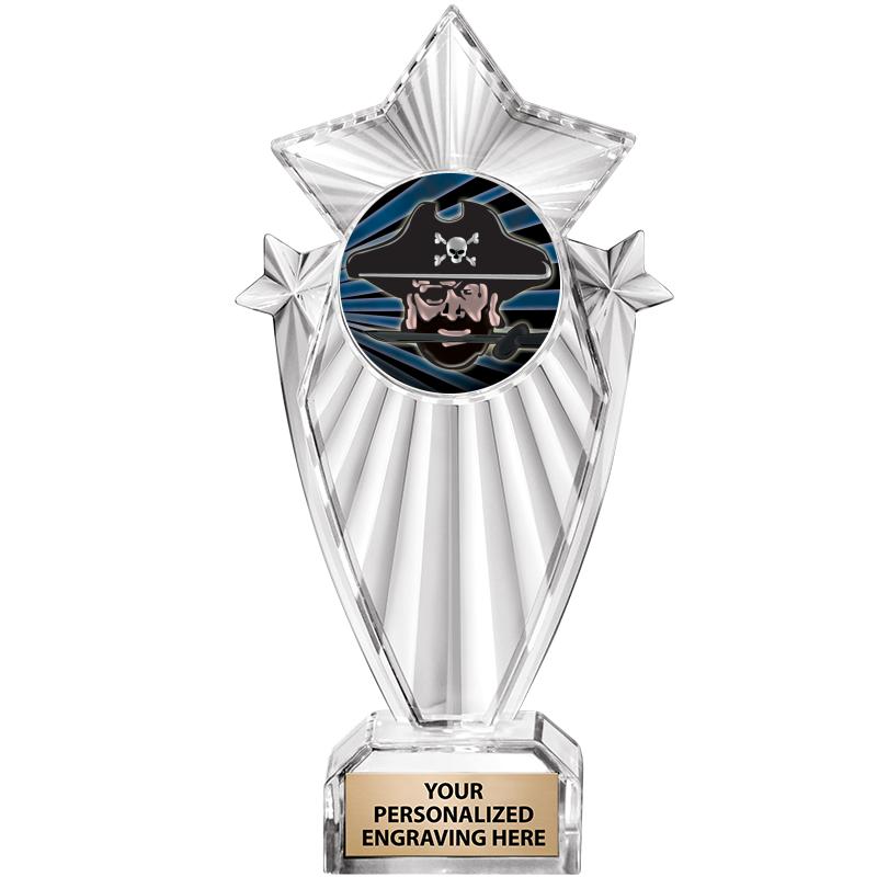 8"CLEAR STARGRAM ICICLE TROPHY