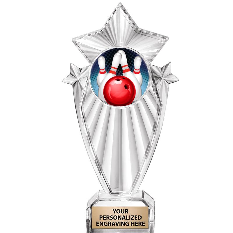 8"CLEAR STARGRAM ICICLE TROPHY