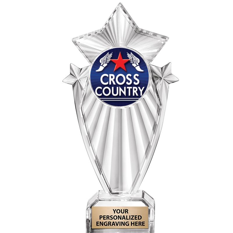 8"CLEAR STARGRAM ICICLE TROPHY