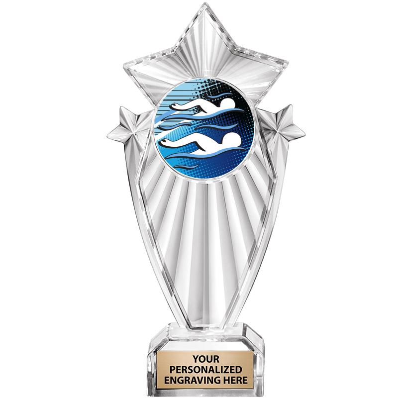 8"CLEAR STARGRAM ICICLE TROPHY