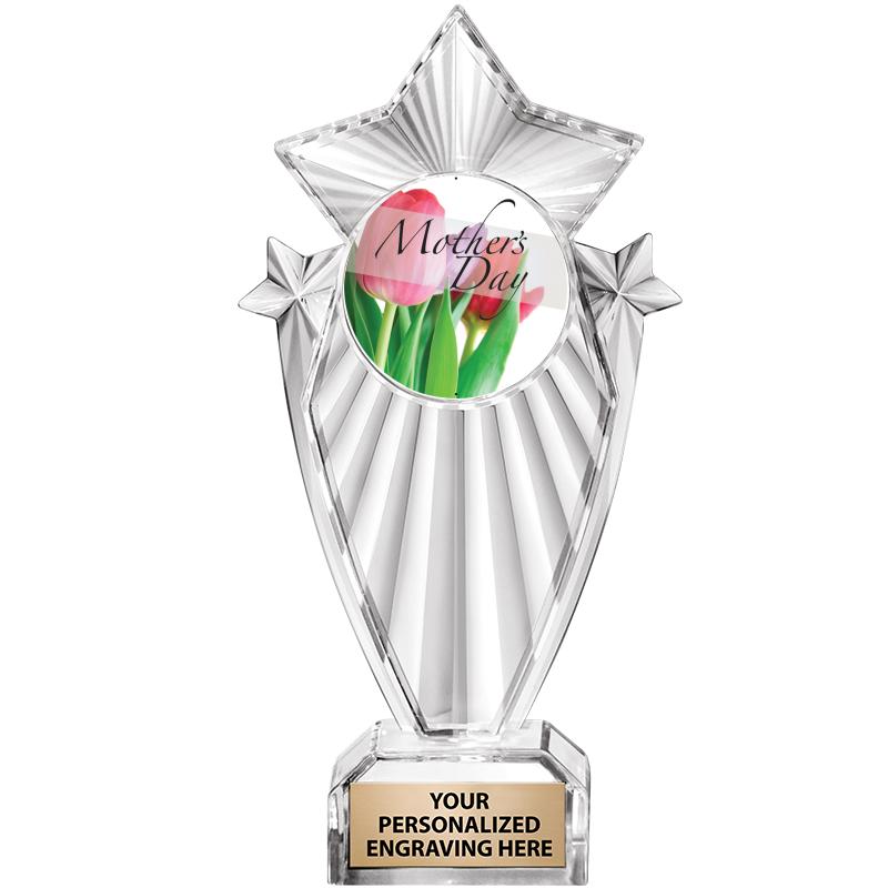 8"CLEAR STARGRAM ICICLE TROPHY
