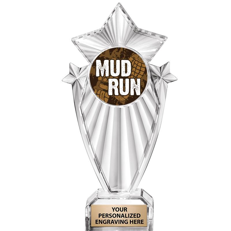 8"CLEAR STARGRAM ICICLE TROPHY