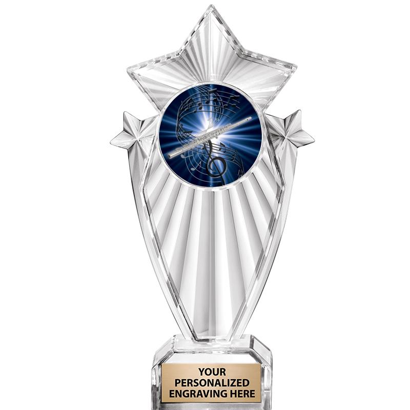 8"CLEAR STARGRAM ICICLE TROPHY