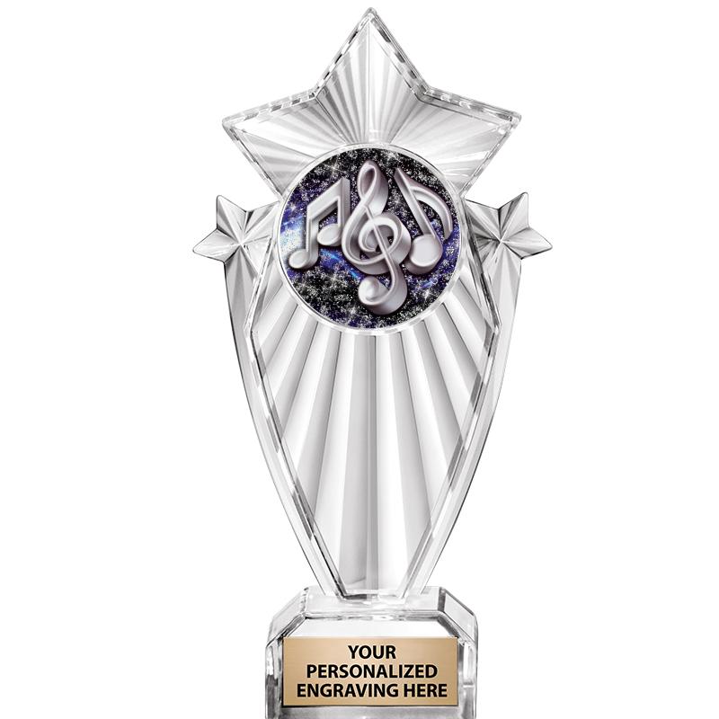 8"CLEAR STARGRAM ICICLE TROPHY