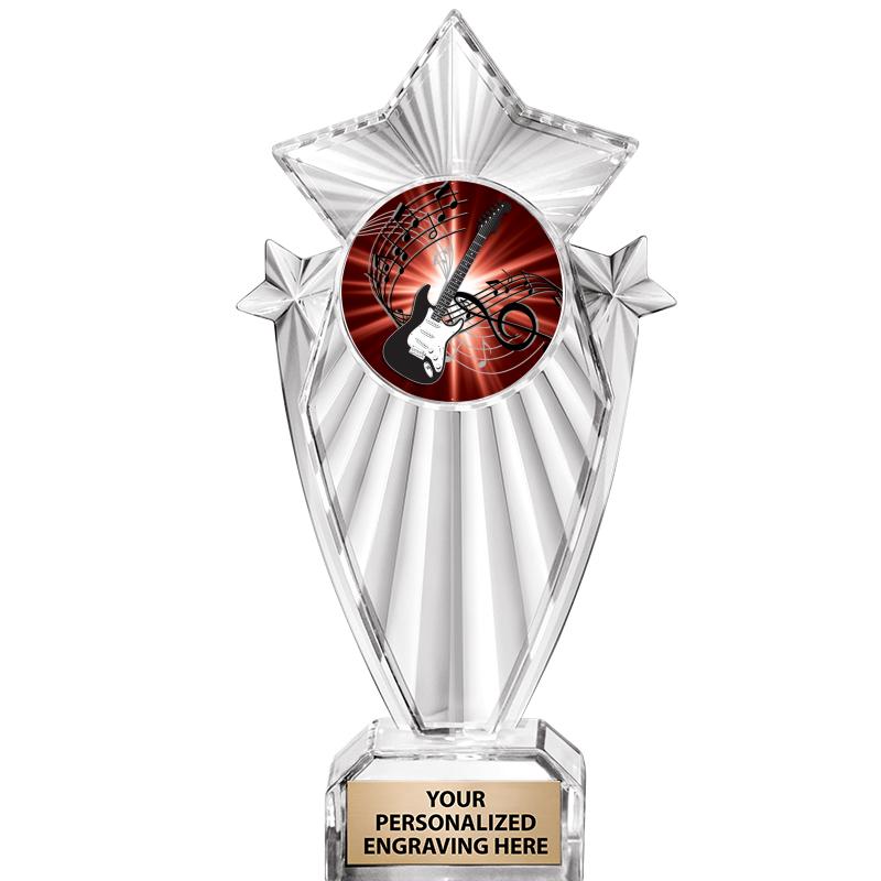 8"CLEAR STARGRAM ICICLE TROPHY