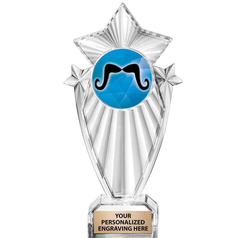 8"CLEAR STARGRAM ICICLE TROPHY