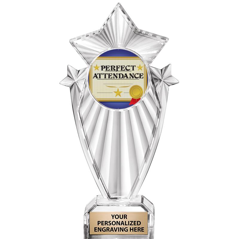 8"CLEAR STARGRAM ICICLE TROPHY