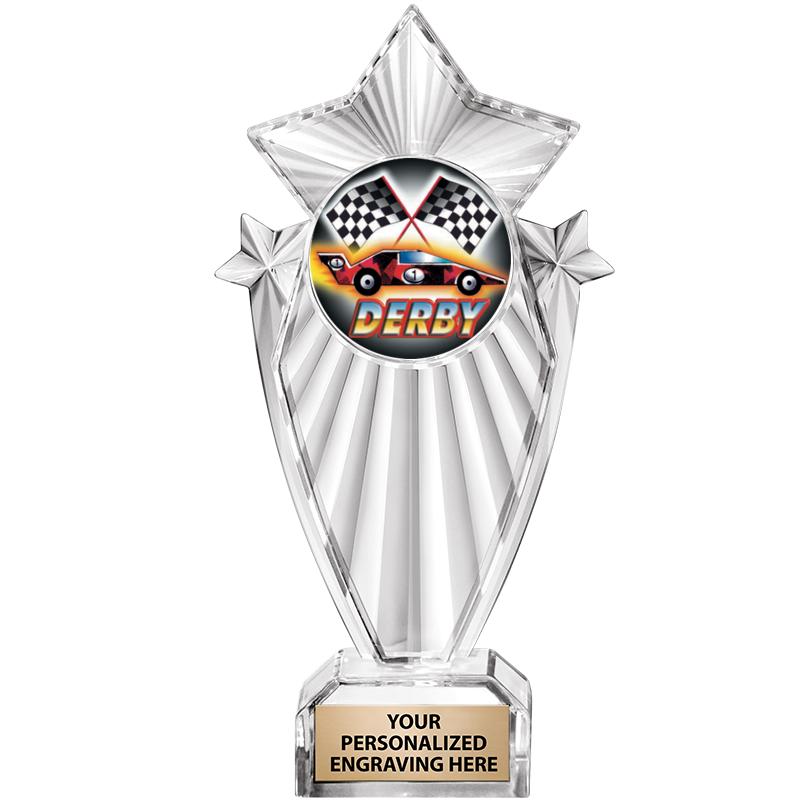 8"CLEAR STARGRAM ICICLE TROPHY