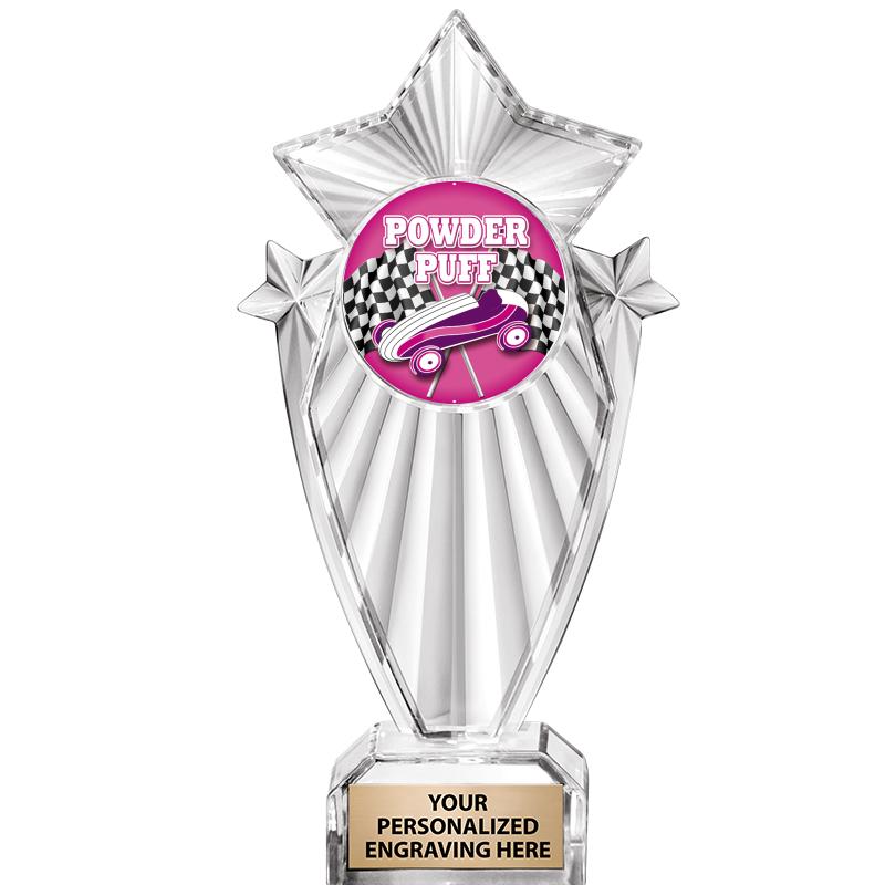 8"CLEAR STARGRAM ICICLE TROPHY