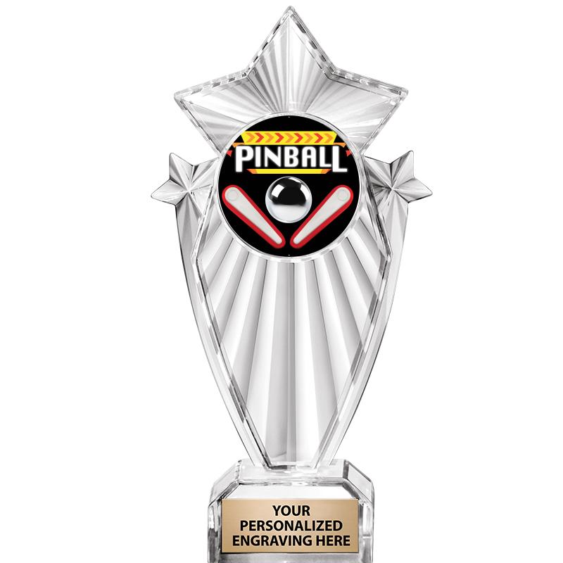 8"CLEAR STARGRAM ICICLE TROPHY