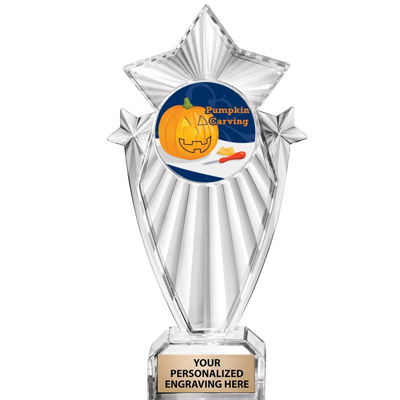 8"CLEAR STARGRAM ICICLE TROPHY