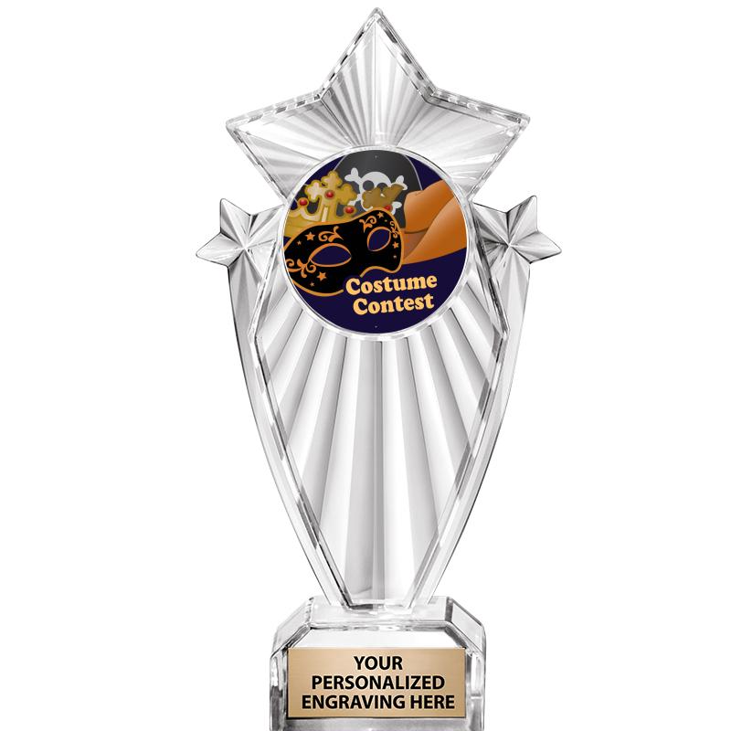 8"CLEAR STARGRAM ICICLE TROPHY