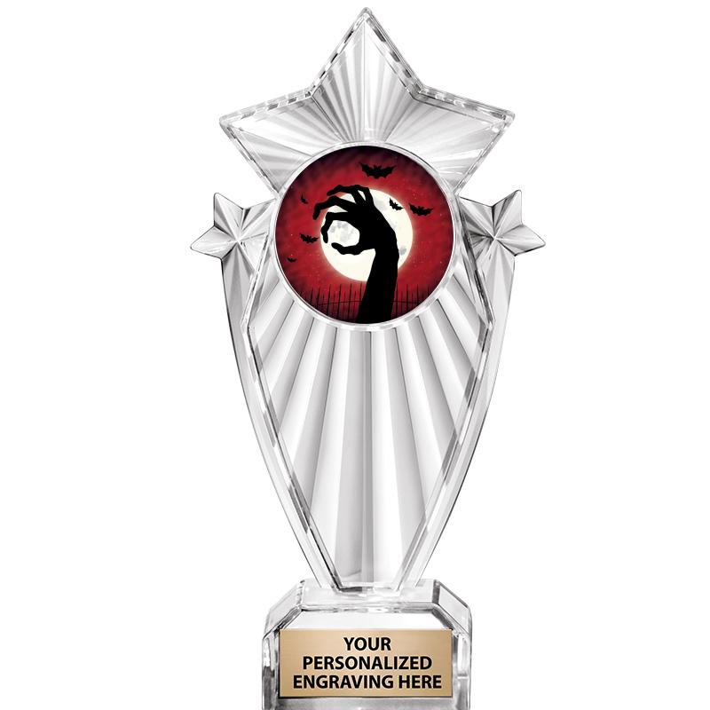 8"CLEAR STARGRAM ICICLE TROPHY