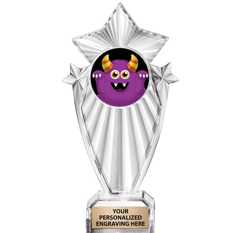 8"CLEAR STARGRAM ICICLE TROPHY