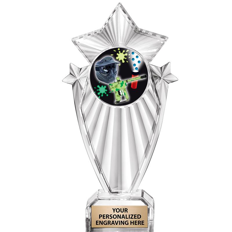 8"CLEAR STARGRAM ICICLE TROPHY