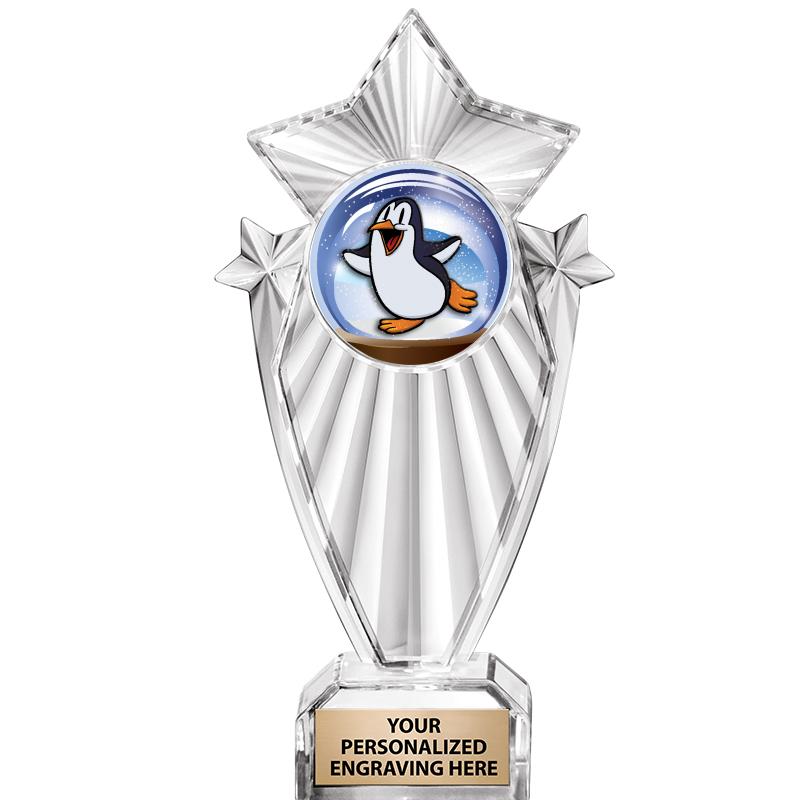 8"CLEAR STARGRAM ICICLE TROPHY