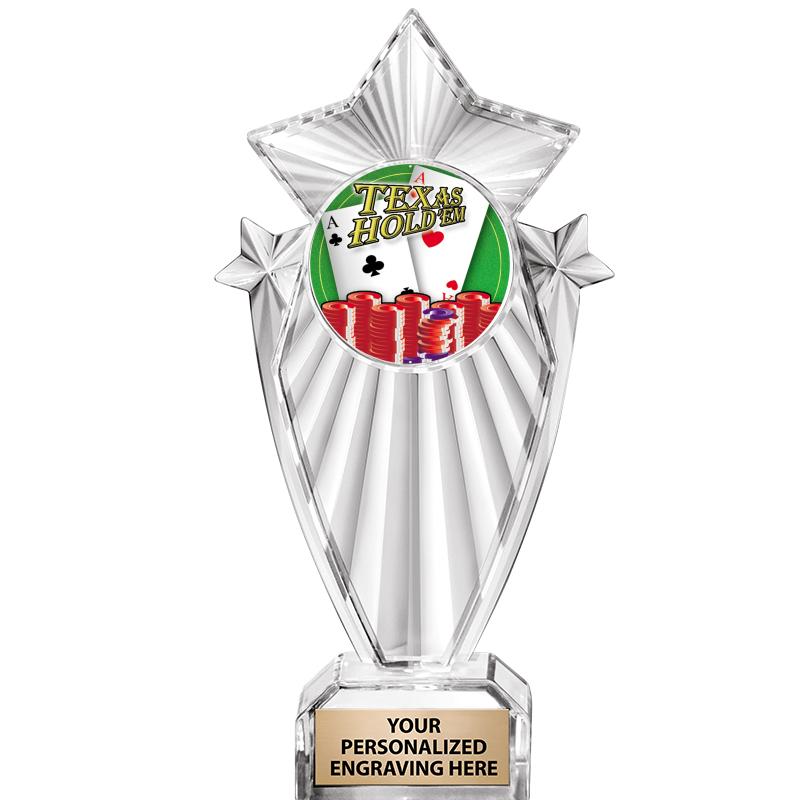 8"CLEAR STARGRAM ICICLE TROPHY