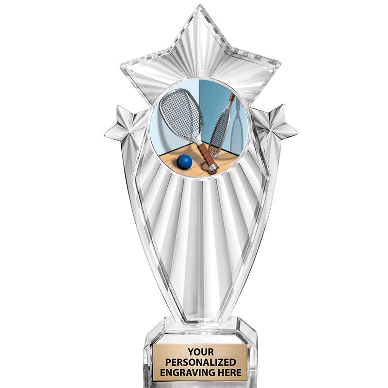 8"CLEAR STARGRAM ICICLE TROPHY