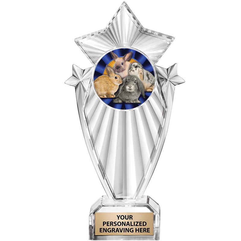 8"CLEAR STARGRAM ICICLE TROPHY