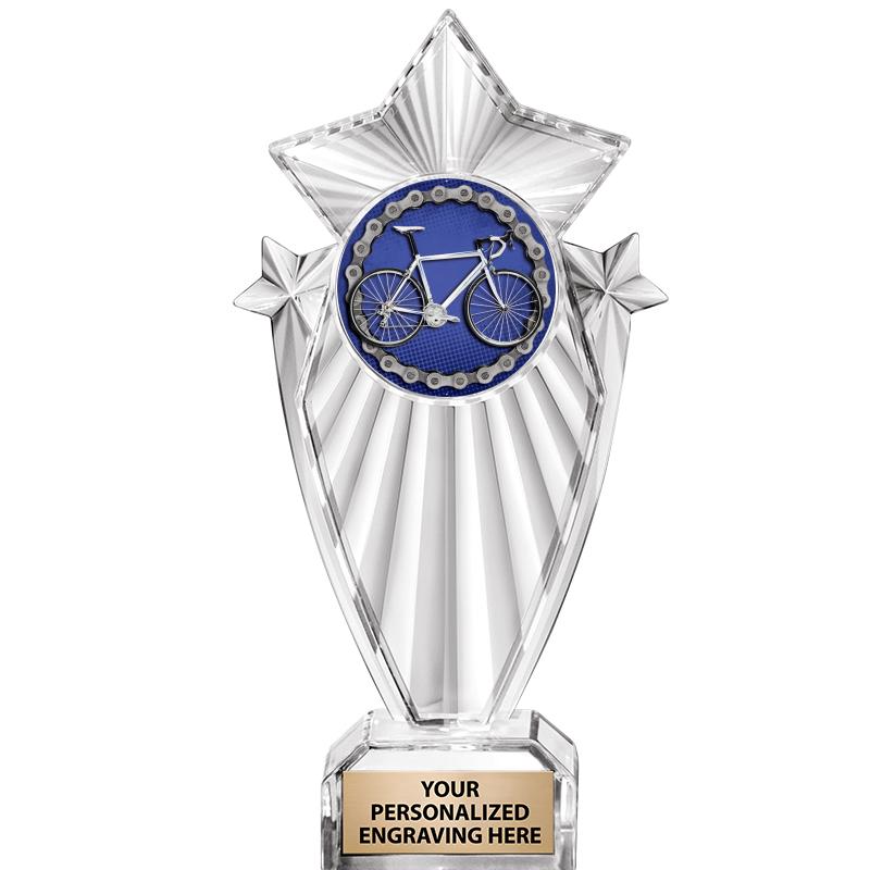 8"CLEAR STARGRAM ICICLE TROPHY