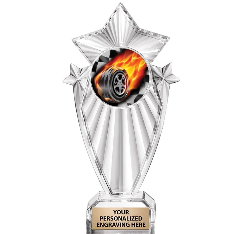 8"CLEAR STARGRAM ICICLE TROPHY