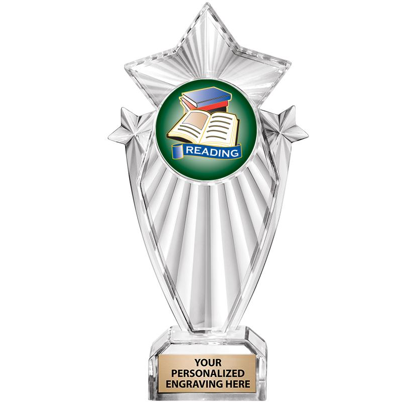 8"CLEAR STARGRAM ICICLE TROPHY