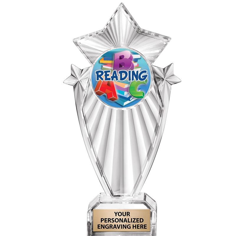 8"CLEAR STARGRAM ICICLE TROPHY