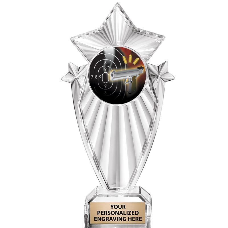 8"CLEAR STARGRAM ICICLE TROPHY