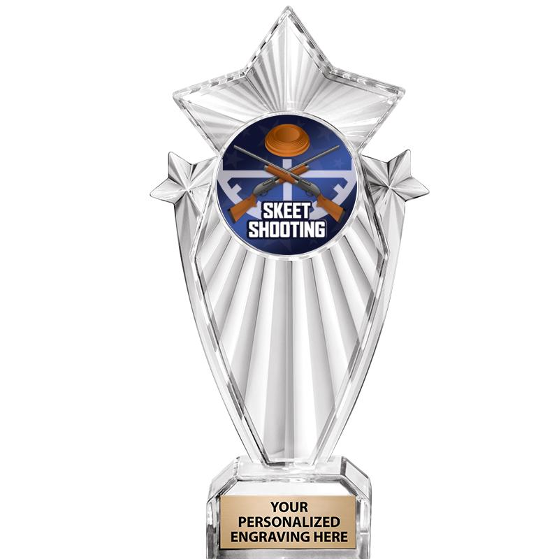 8"CLEAR STARGRAM ICICLE TROPHY