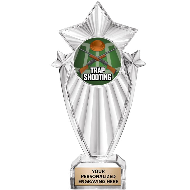 8"CLEAR STARGRAM ICICLE TROPHY