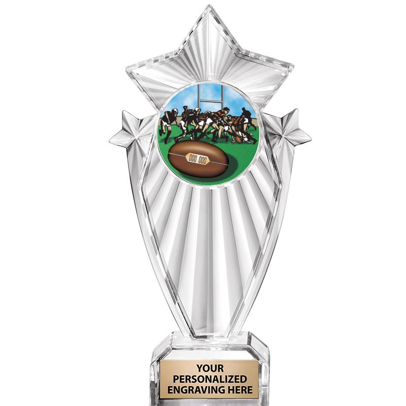 8"CLEAR STARGRAM ICICLE TROPHY