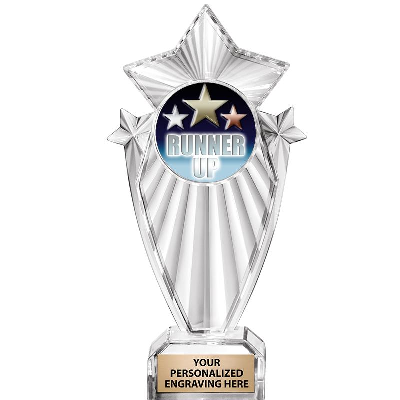 8"CLEAR STARGRAM ICICLE TROPHY