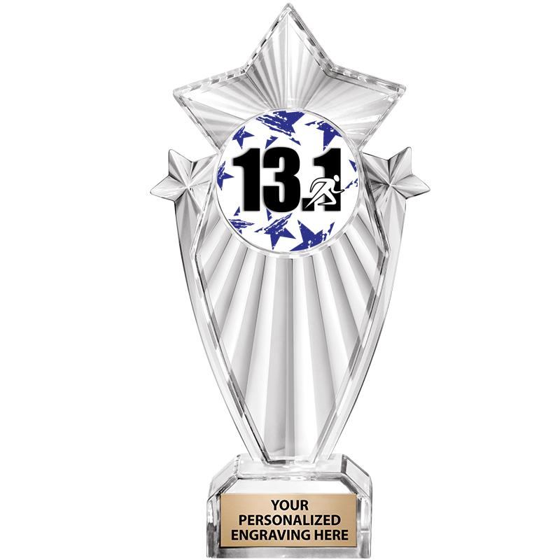 8"CLEAR STARGRAM ICICLE TROPHY