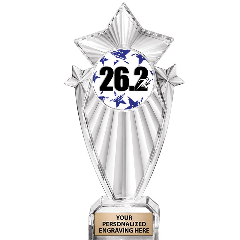 8"CLEAR STARGRAM ICICLE TROPHY