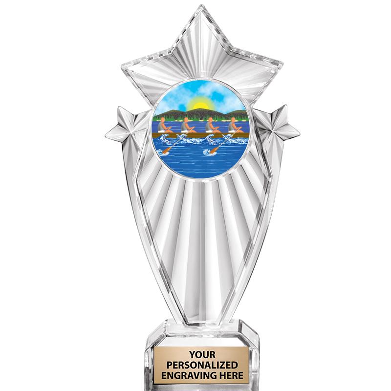 8"CLEAR STARGRAM ICICLE TROPHY