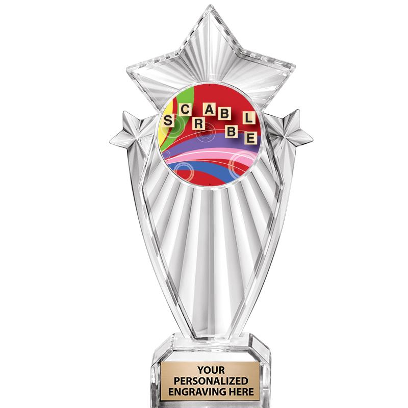 8"CLEAR STARGRAM ICICLE TROPHY