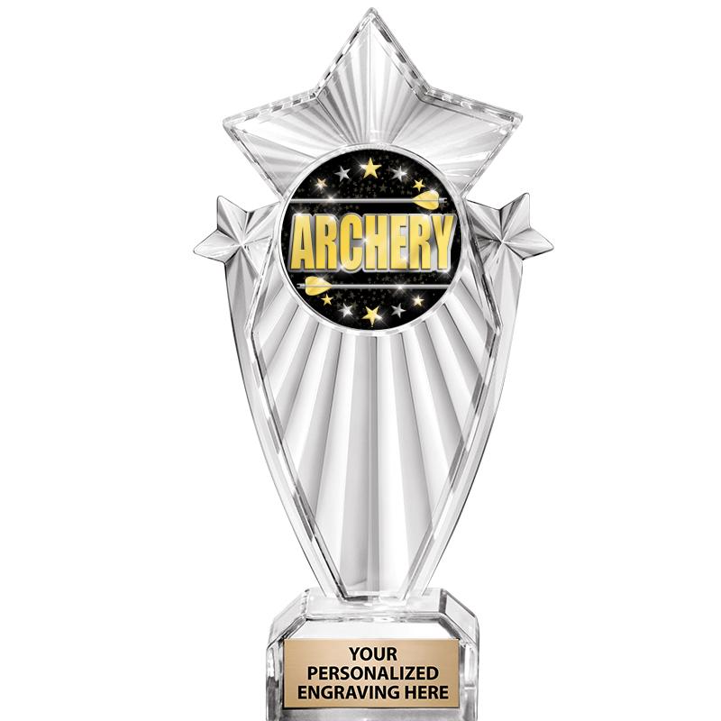 8"CLEAR STARGRAM ICICLE TROPHY