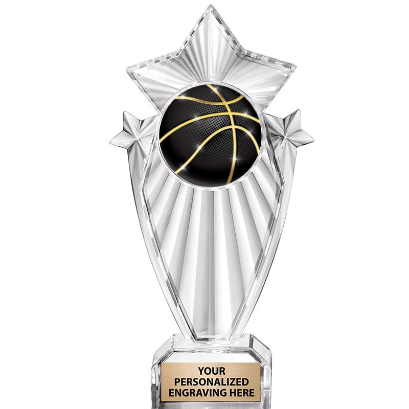 8"CLEAR STARGRAM ICICLE TROPHY