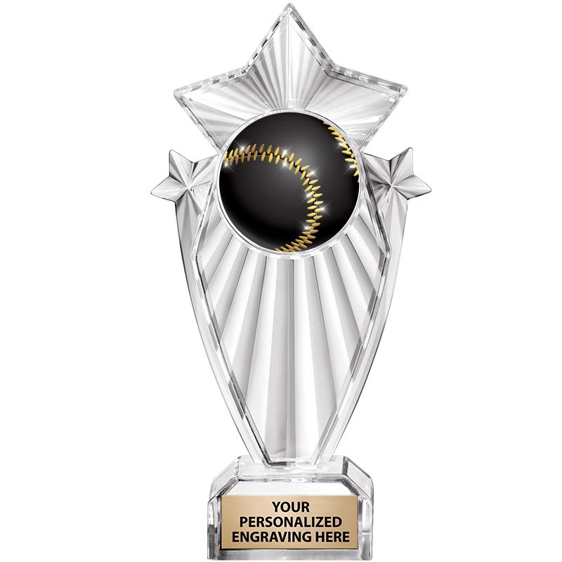 8"CLEAR STARGRAM ICICLE TROPHY