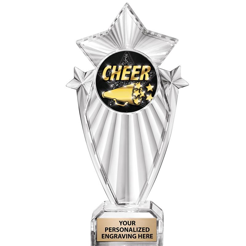 8"CLEAR STARGRAM ICICLE TROPHY