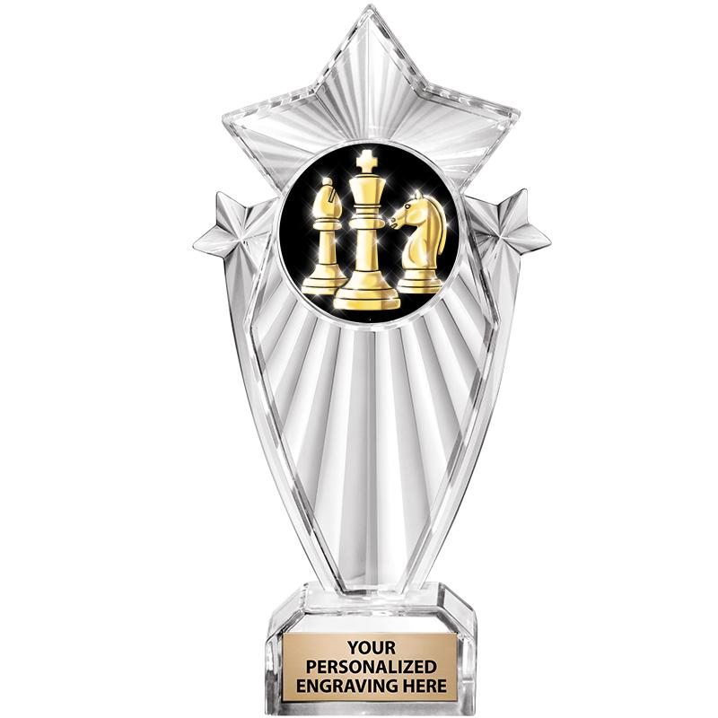 8"CLEAR STARGRAM ICICLE TROPHY