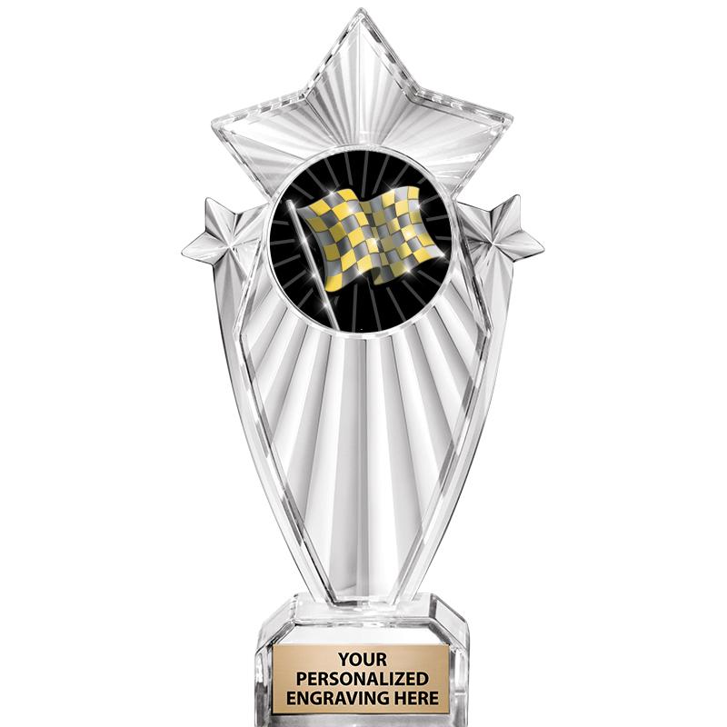 8"CLEAR STARGRAM ICICLE TROPHY