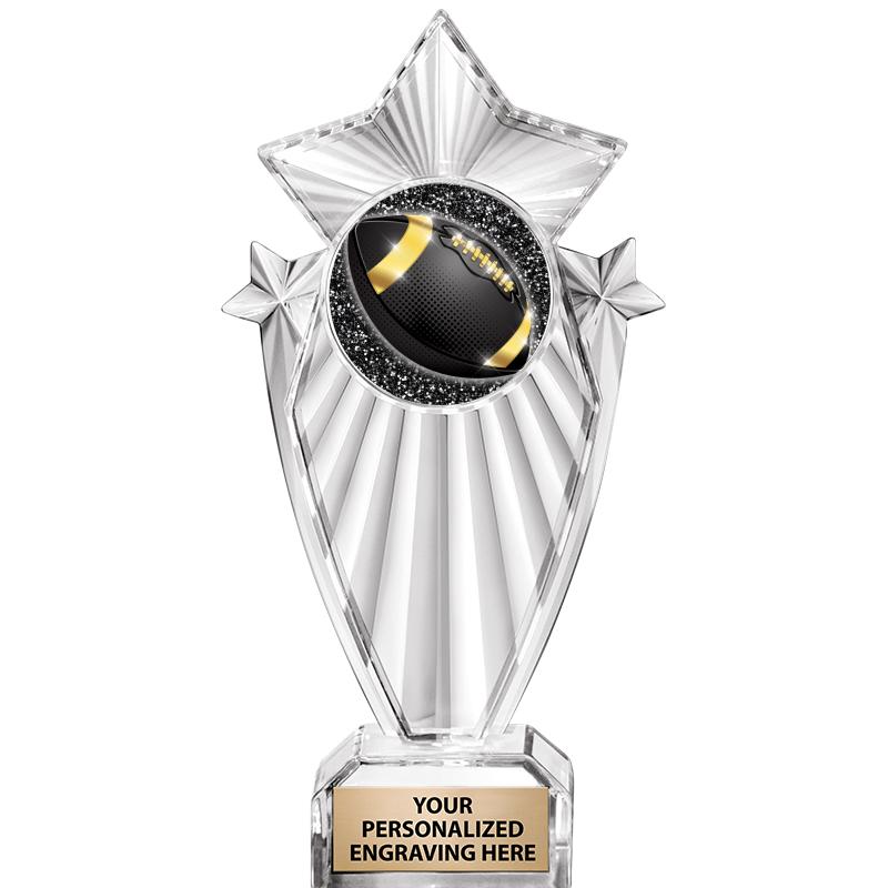 8"CLEAR STARGRAM ICICLE TROPHY