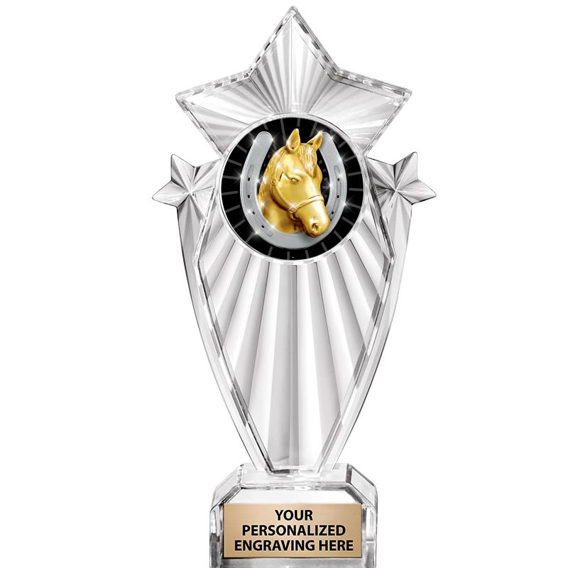 8"CLEAR STARGRAM ICICLE TROPHY