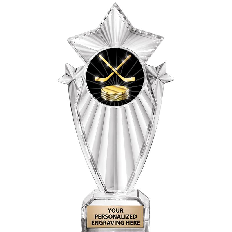 8"CLEAR STARGRAM ICICLE TROPHY