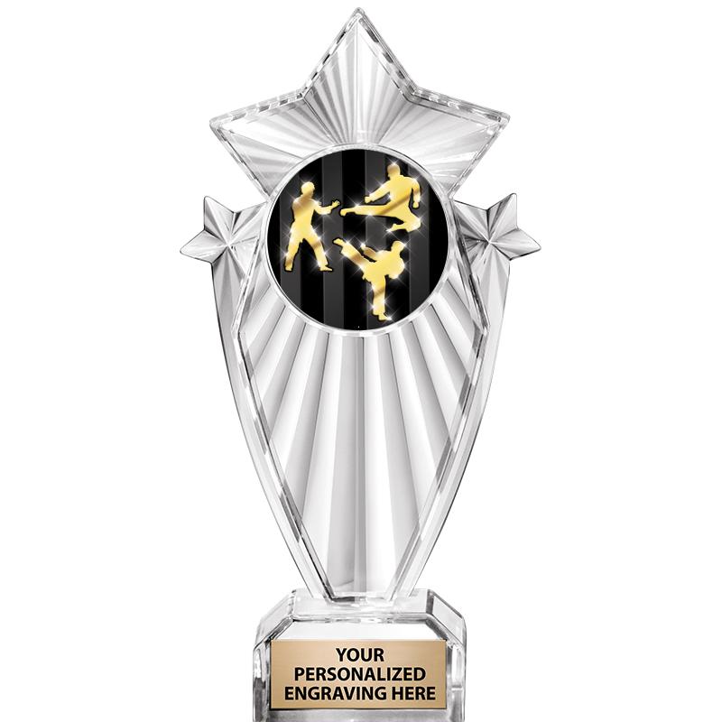 8"CLEAR STARGRAM ICICLE TROPHY