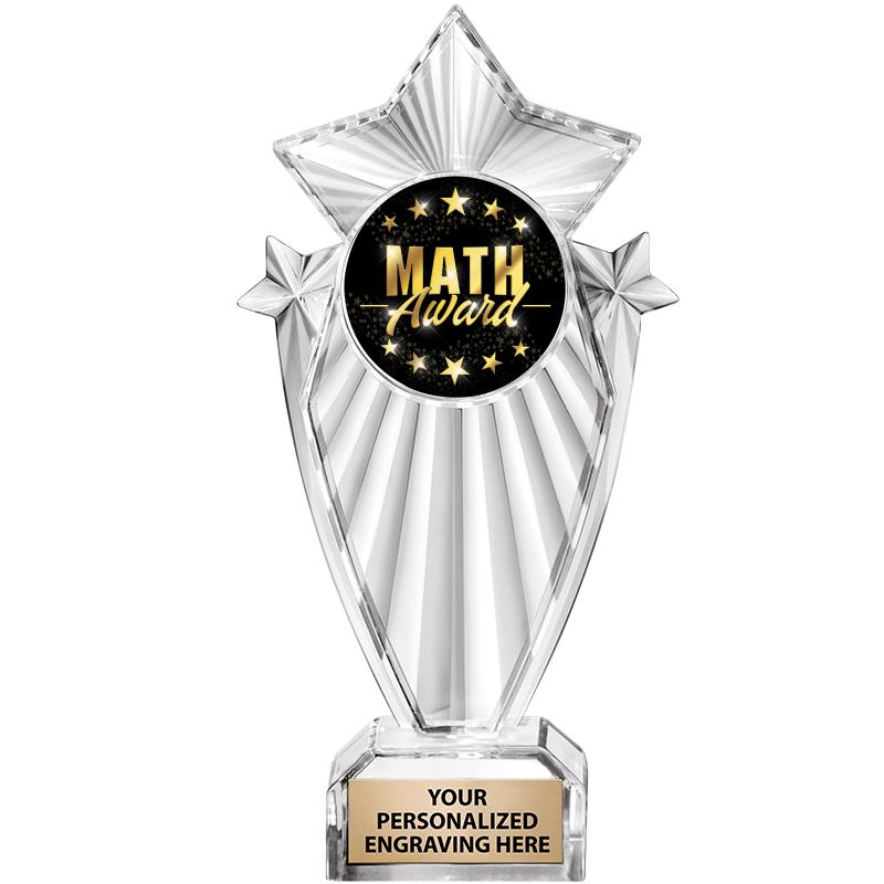 8"CLEAR STARGRAM ICICLE TROPHY